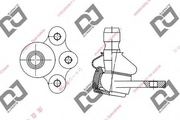 Несущий / направляющий шарнир DJ PARTS DB1093