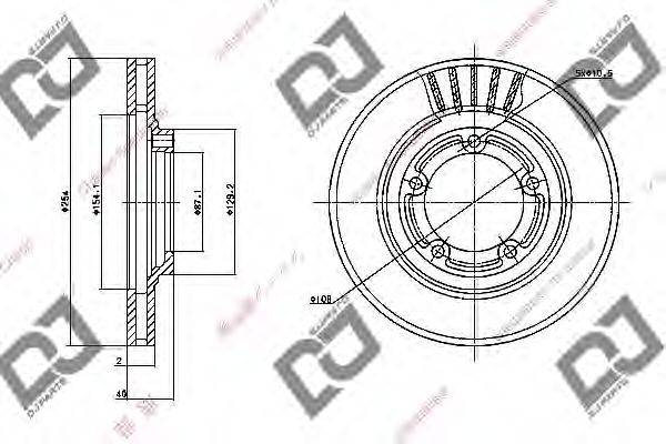 Тормозной диск DJ PARTS BD1082