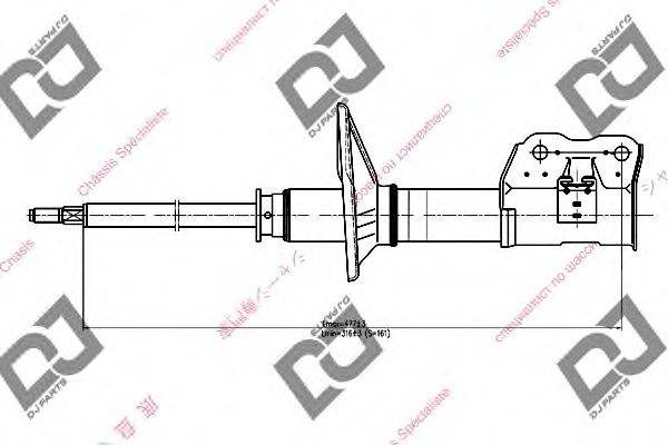 Амортизатор DJ PARTS DS1144HS