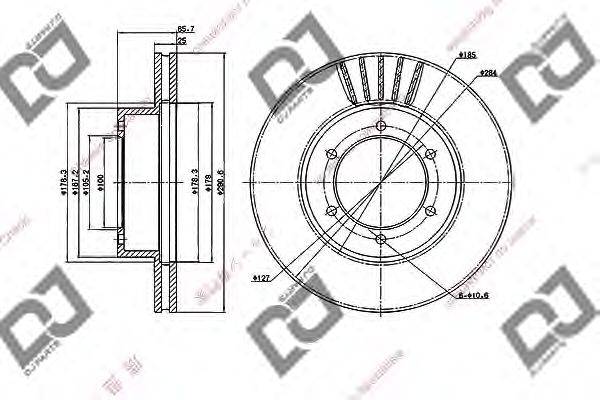 Тормозной диск DJ PARTS BD2030