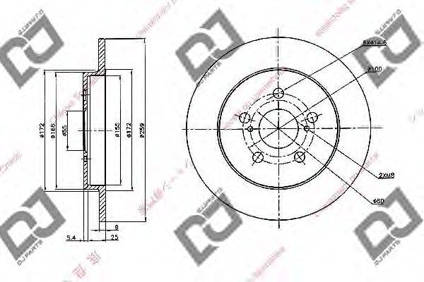 Тормозной диск DJ PARTS BD2077