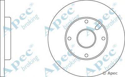 Тормозной диск APEC braking DSK126