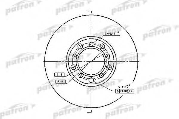 Тормозной диск PATRON PBD1573