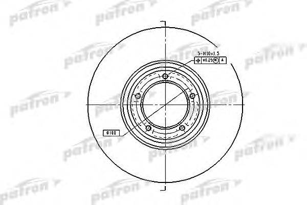 Тормозной диск PATRON PBD1642