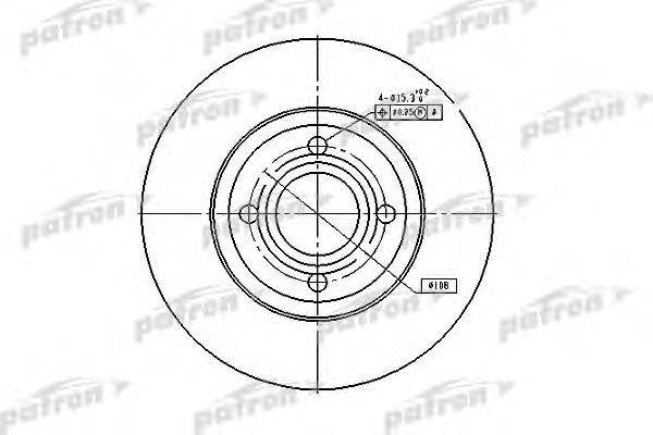 Тормозной диск PATRON PBD2597