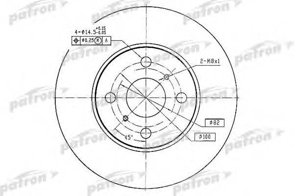 Тормозной диск PATRON PBD2658