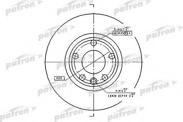 Тормозной диск PATRON PBD2665