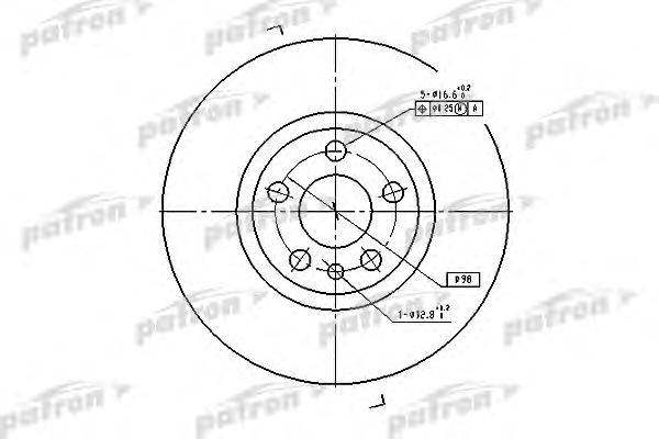 Тормозной диск PATRON PBD2716