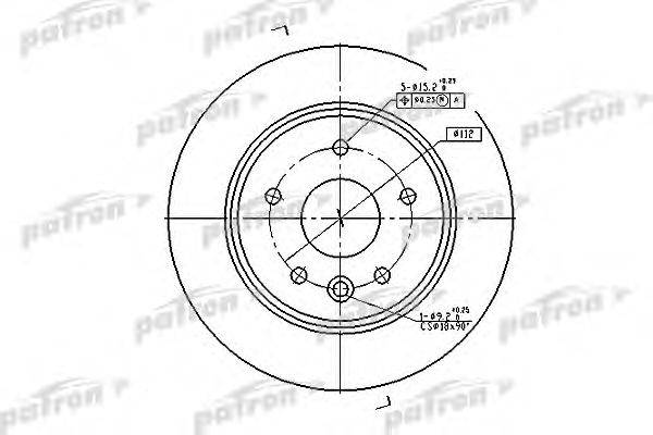Тормозной диск PATRON PBD2794