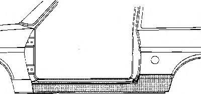 Накладка порога VAN WEZEL 1833.02