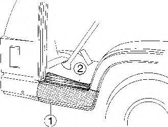 Накладка порога VAN WEZEL 240103