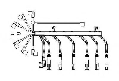 Комплект проводов зажигания BMW 1725040