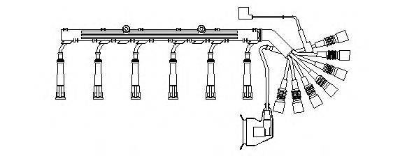 Комплект проводов зажигания BREMI 582/100