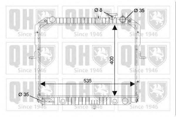 Радиатор, охлаждение двигателя QUINTON HAZELL QER2211