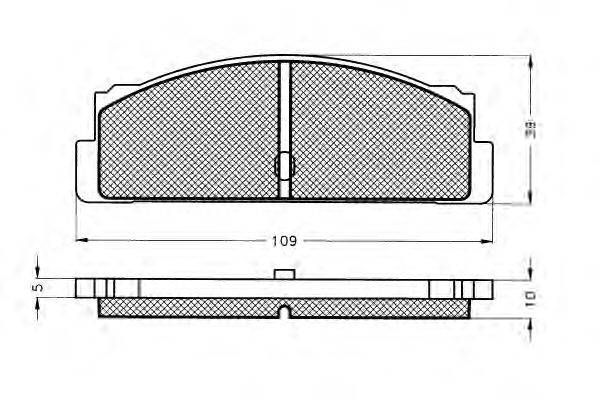 Комплект тормозных колодок, дисковый тормоз PEX 7.119