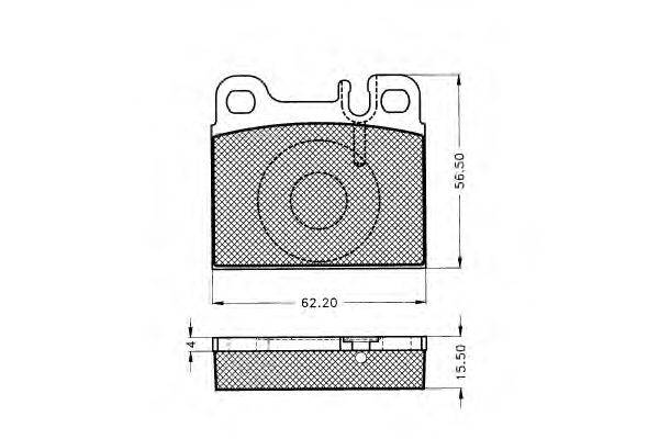 Комплект тормозных колодок, дисковый тормоз PEX 21027