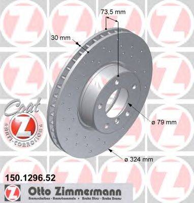 Тормозной диск ZIMMERMANN 150.1296.52