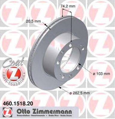 Тормозной диск ZIMMERMANN 460.1518.20