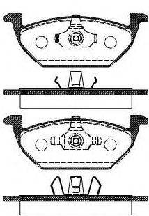 Комплект тормозных колодок, дисковый тормоз METZGER 23131