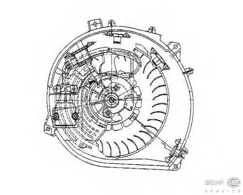 Вентилятор салона BEHR HELLA SERVICE 8EW 009 159-261