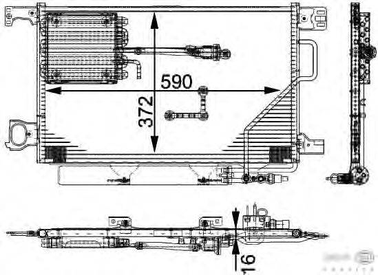 Конденсатор, кондиционер BEHR HELLA SERVICE 8FC 351 317-491