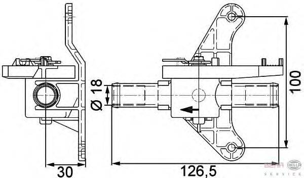 Регулирующий клапан охлаждающей жидкости BEHR HELLA SERVICE 9XL 351 328-041