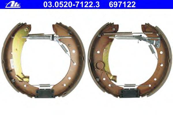 Комплект тормозных колодок ATE 03.0520-7122.3