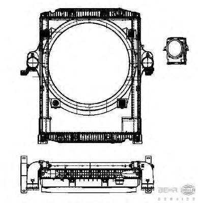 модуль охлаждения BEHR HELLA SERVICE 8MK 376 722-231