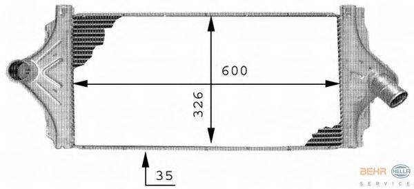 Интеркулер BEHR HELLA SERVICE 8ML 376 723-351