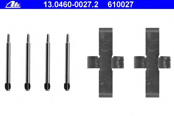 Комплектующие, колодки дискового тормоза ATE 13.0460-0027.2
