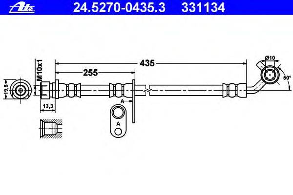 Тормозной шланг ATE 331134