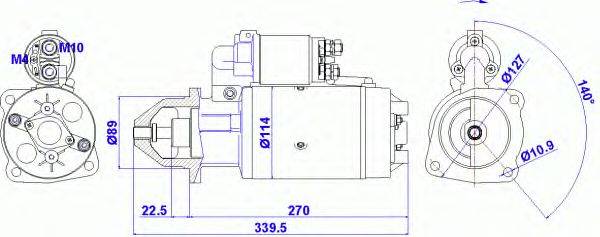 Стартер EFEL 37660