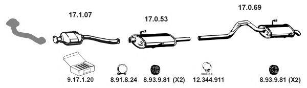 Система выпуска ОГ EBERSPÄCHER 132265