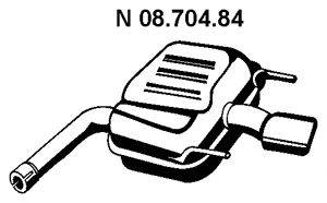 Глушитель выхлопных газов конечный EBERSPÄCHER 08.704.84