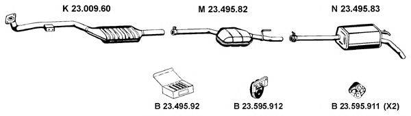 Система выпуска ОГ EBERSPÄCHER 232174