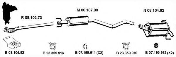 Система выпуска ОГ EBERSPÄCHER 082003