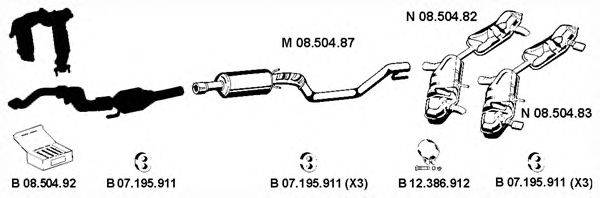 Система выпуска ОГ EBERSPÄCHER 082627