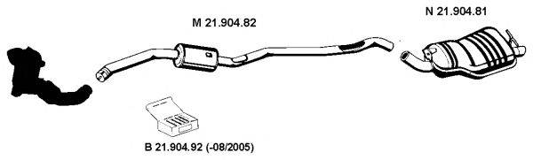 Система выпуска ОГ EBERSPÄCHER 212285