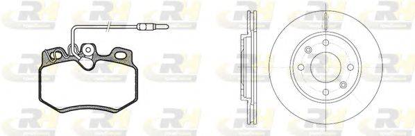 Комплект тормозов, дисковый тормозной механизм ROADHOUSE 8170.03
