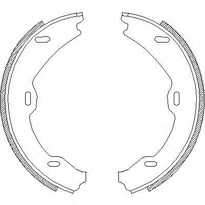Комплект тормозных колодок, стояночная тормозная система REMSA 4706.01
