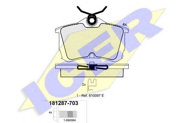 Комплект тормозных колодок, дисковый тормоз FIRST LINE 3279