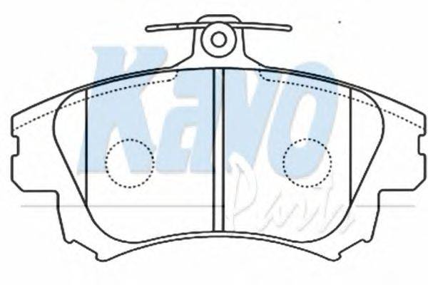 Комплект тормозных колодок, дисковый тормоз KAVO PARTS BP-5542