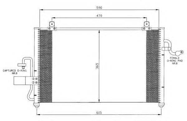 Конденсатор, кондиционер NRF 35425