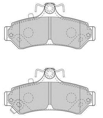 Комплект тормозных колодок, дисковый тормоз NECTO FD7572A