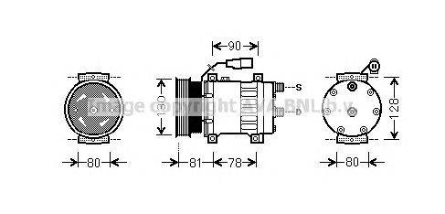 Компрессор, кондиционер AVA QUALITY COOLING AUK202