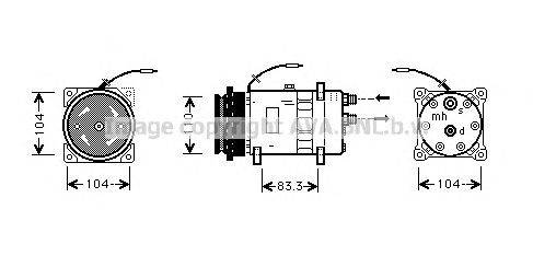 Компрессор, кондиционер AVA QUALITY COOLING FTK064