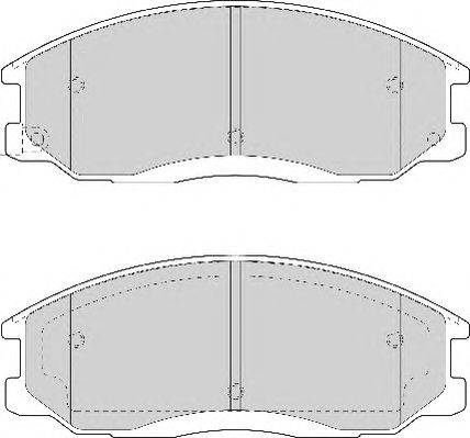 Комплект тормозных колодок, дисковый тормоз DURON DBP271605