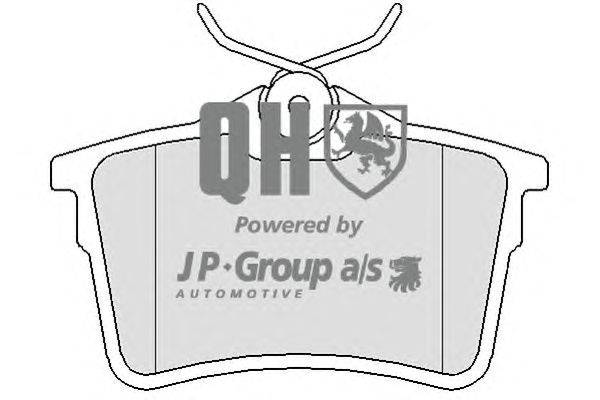 Комплект тормозных колодок, дисковый тормоз JP GROUP BP1635