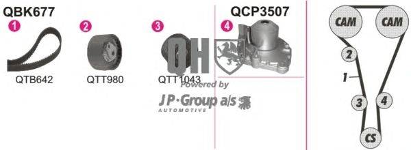 Водяной насос + комплект зубчатого ремня JP GROUP QBPK6770