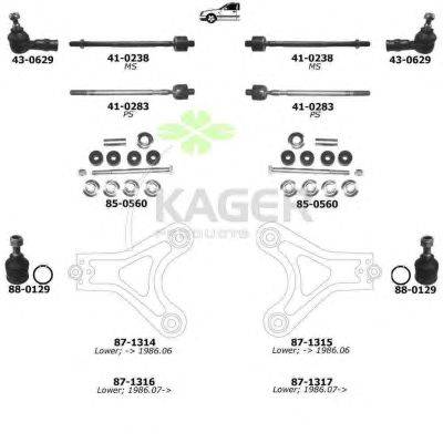 Подвеска колеса KAGER 800170